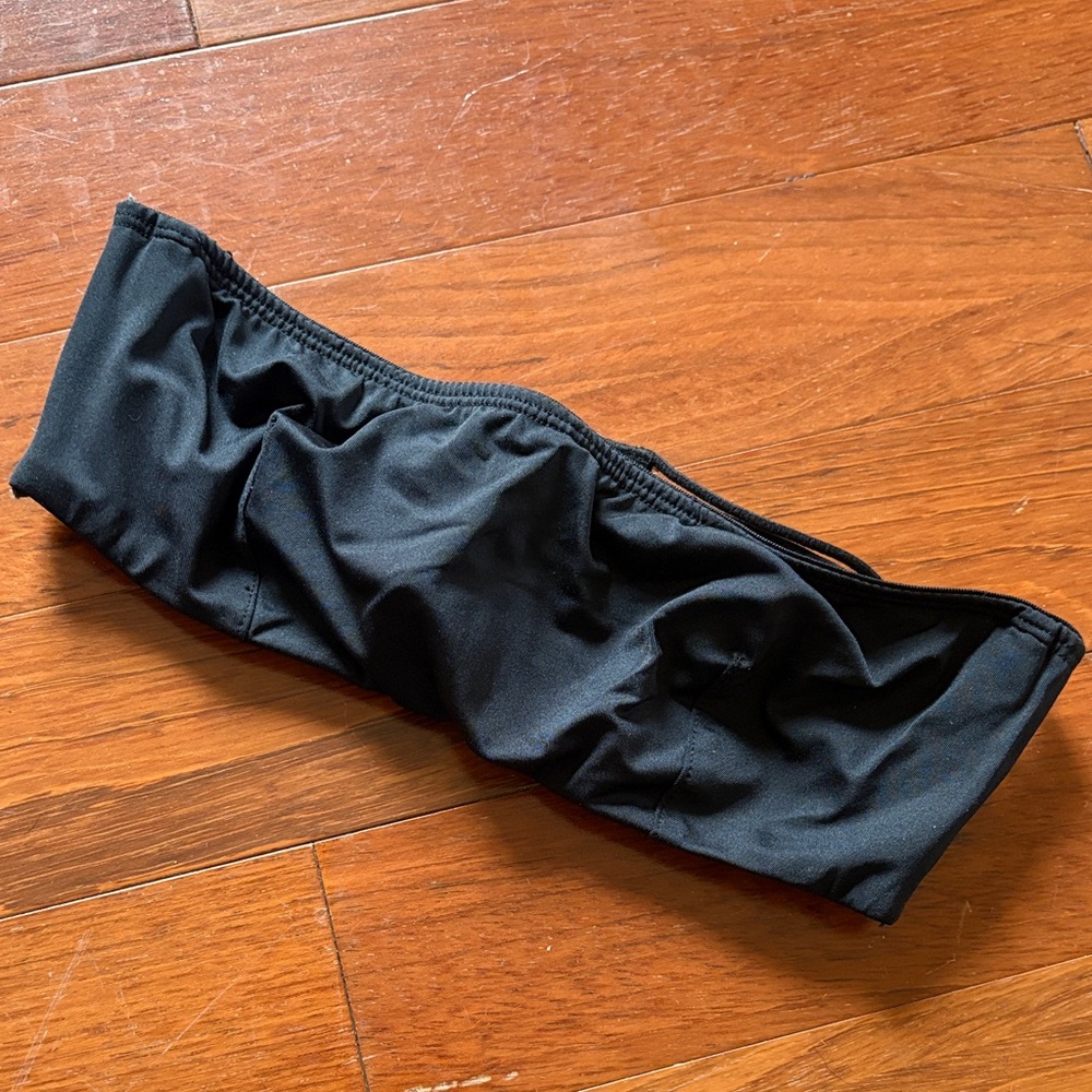 Victoria's Secret Black Strapless Strappy Bra